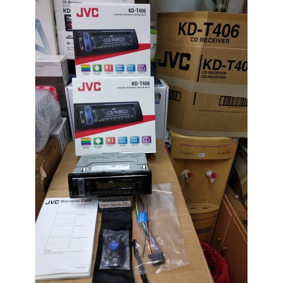 ✨Ori Head Unit Single Din Jvc Kd-T406 Berkualitas