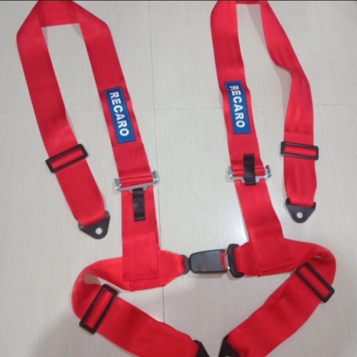 [Baru] Seatbelt Recaro - Seat Belt Recaro - Safety Belt Recaro 4Titik Berkualitas