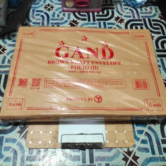 

Gand Amplop Polos Folio 240 X 345 Mm / Pack