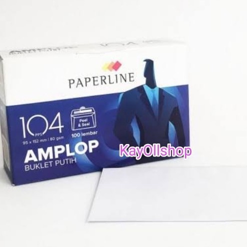 

Paperline Amplop No.104 Pps Putih Polos Amplop Uang 1 Isi 100 Pcs