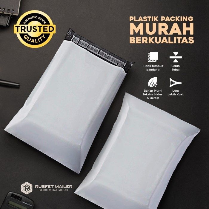 

Amplop Packaging Polymailer Low Cost Olshop Ekonomis Putih 17X30Cm