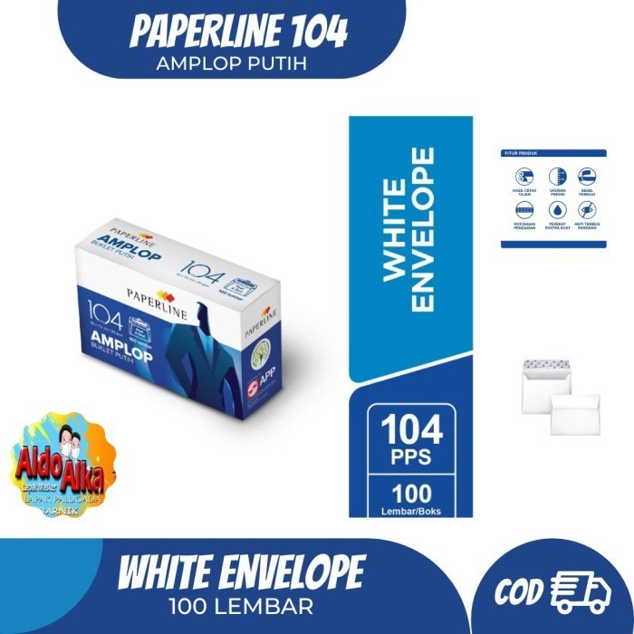 

Amplop Polos Kecil104 Paperline 100 Lembar