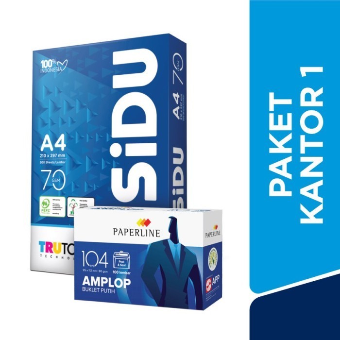 

Sidu Paket Kantor 1 Kertas Hvs 70 Gsm A4 & Amplop 104 Pps