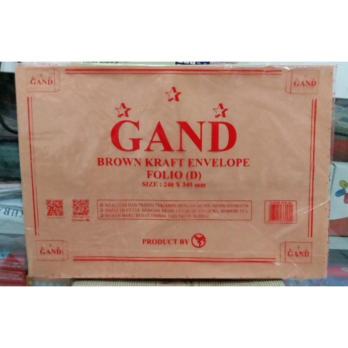 

Amplop F4 Folio Non-Seal Gand / Amplop Folio