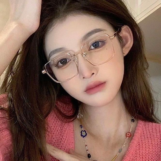 Best Fu Kacamata Hitam Anti Blue Ray Gaya Korea Bentuk Oval Square K14 8128 Gratis Ongkir