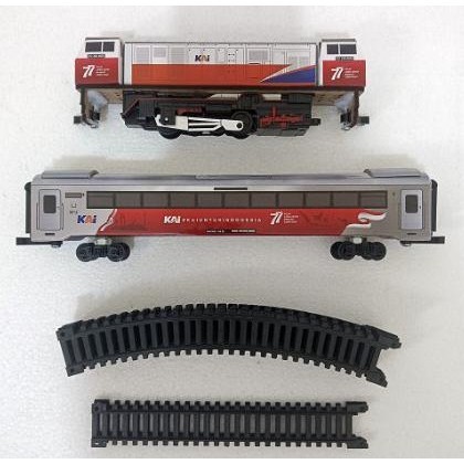 Mainan Kereta Api Indonesia - Gerbong Rangkaian Kereta Api KAI peterstorez