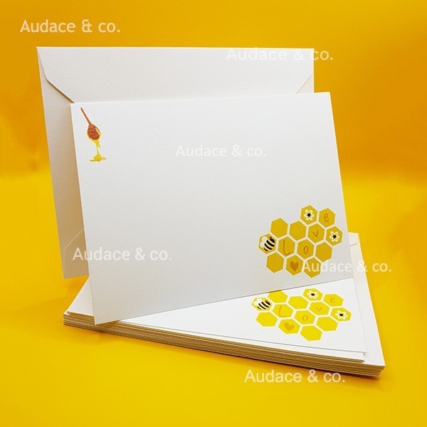 

9 Pcs/Set Kartu "Bee" & Amplop Ucapan Ulang Tahun Anak Kartu Kosong