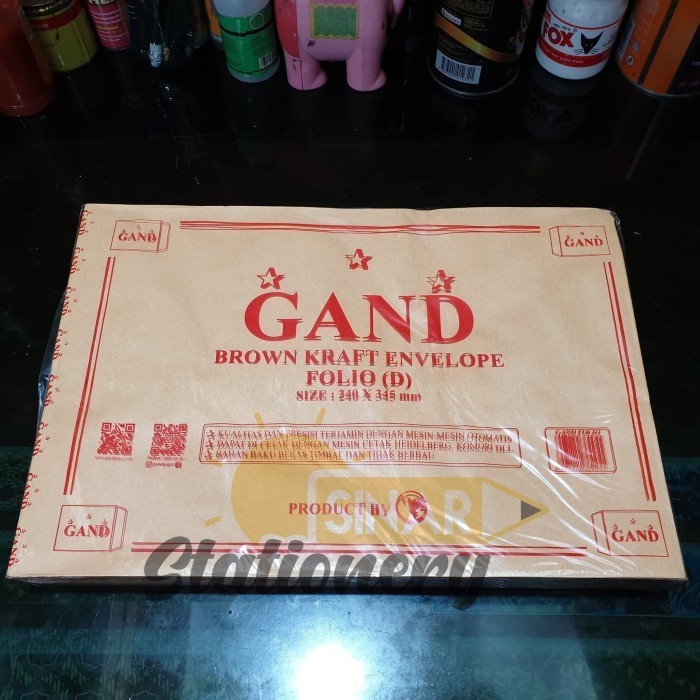 

Amplop Folio Gand 1Pak Isi 100Pc