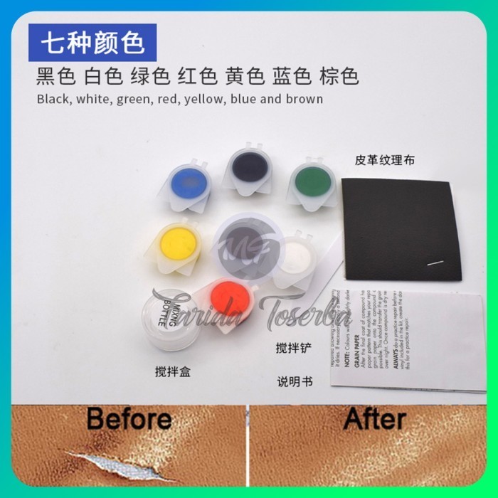 DEMPUL KULIT ROBEK REPARASI JOK KURSI JAKET TAS BAHAN KULIT