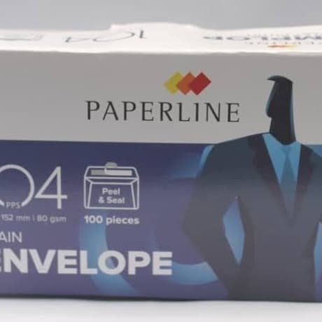 

Amplop Paperline Putih Kecil No. 104 Polos Pps 95 X 152 Mm 80 Gsm