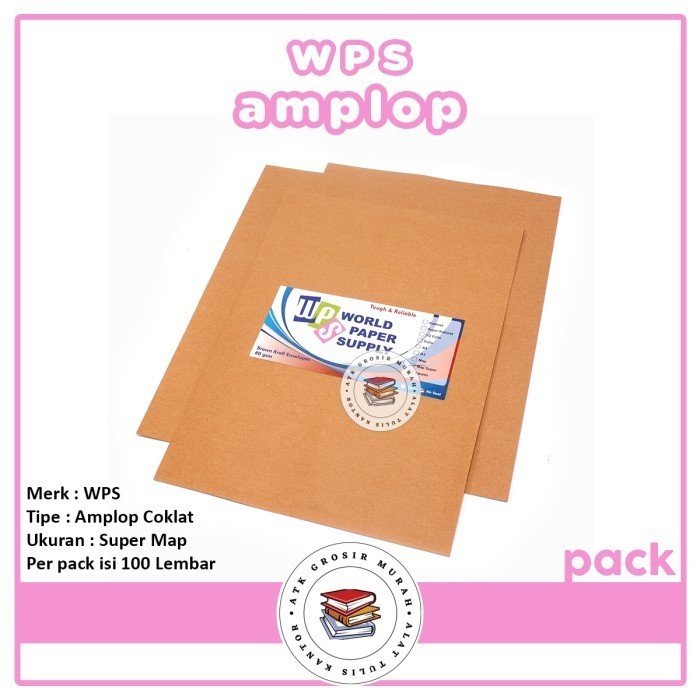 

Amplop Ukuran Super Map Wps 29 X 39,5 Cm