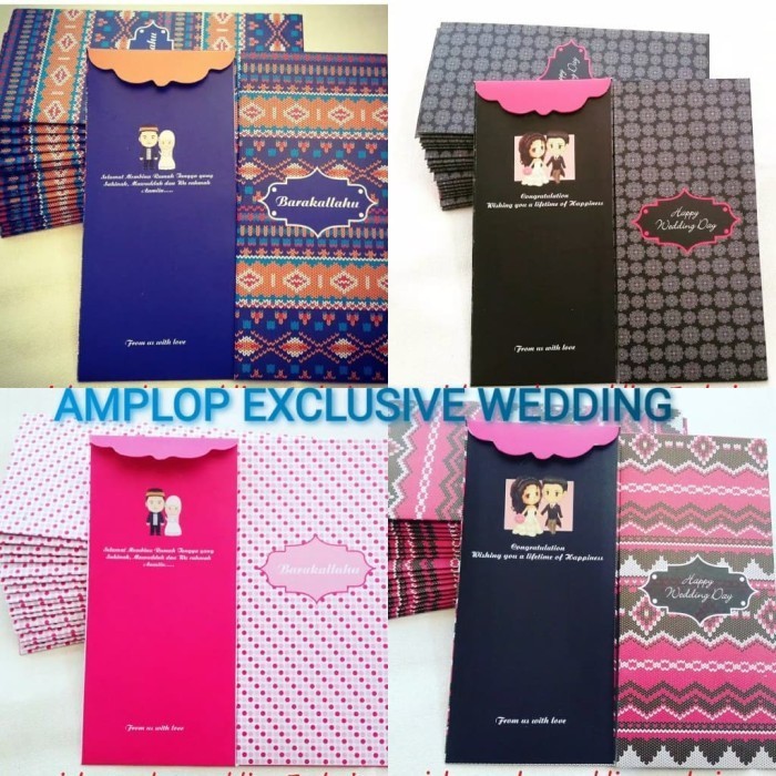 

Amplop Exklusive Gift, Ampau Uang Resepsi Pernikahan Weding