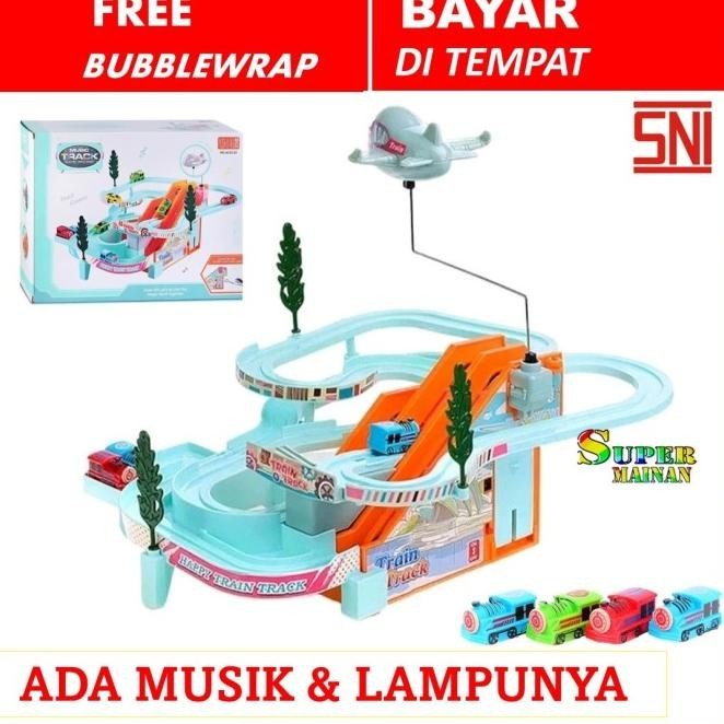 mainan anak kereta api mainan anak rel thomas laki laki set besar peterstorez