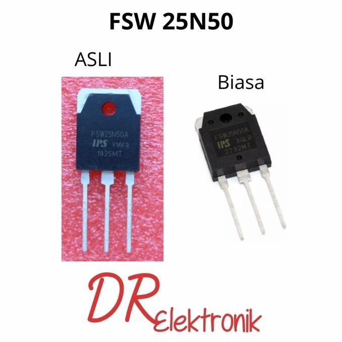 Mosfet Fet Transistor FSW25N50A 25 ASLI dan Biasa FSW 25N50 FSW25N50 dre3 Ayo Beli