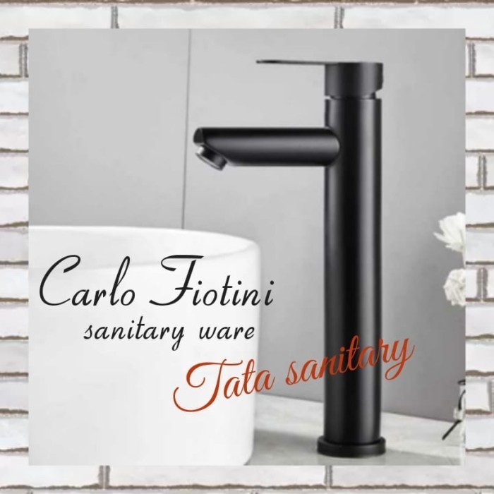 ✨COD Kran Air Wastafel Panas Dingin Hitam/Kran Wastafel Bambu Carlo Fiotini Limited