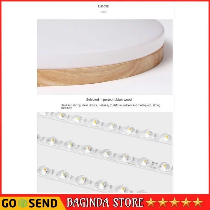 LAMPU PLAFON LED CEILING LAMP BULAT PUTIH WHITE LAMPU HIAS DEKORASI