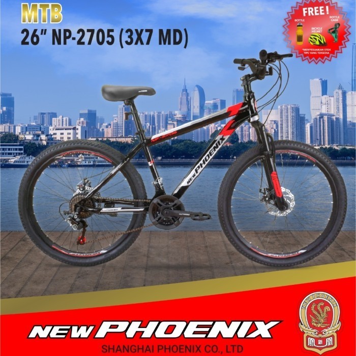Terbaru Sepeda Mtb 26 New Phoenix Np 2705 Promo Terlaris