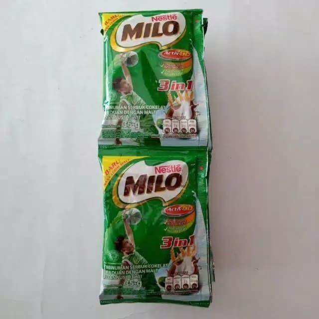 

TERBAIK MILO 3IN1 SACHET / SUSU BUBUK COKELAT MILO 3 IN 1 (20X35GR)RENCENG