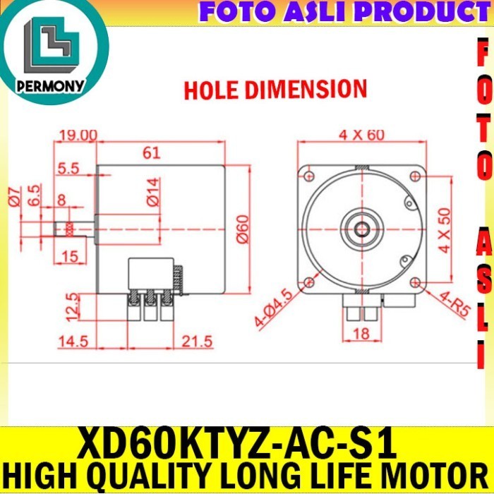 60Ktyz Xd60Ktyz Dinamo Motor Gearbox Gear Box High Quality Best