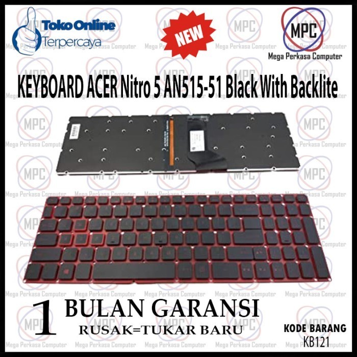 Keyboard Laptop Acer Nitro 5 Ans15-51 Backlight Best