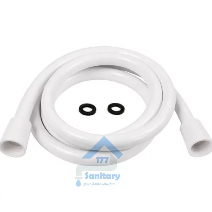 Selang Shower Plastik 150 Cm / Selang Shower Mandi Toilet Putih Best