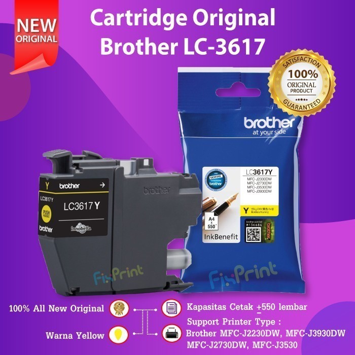 Resetter Chip Cartridge Lc3617 Lc 3617 Brother Mfc-J3530Dw J3530Dw Best