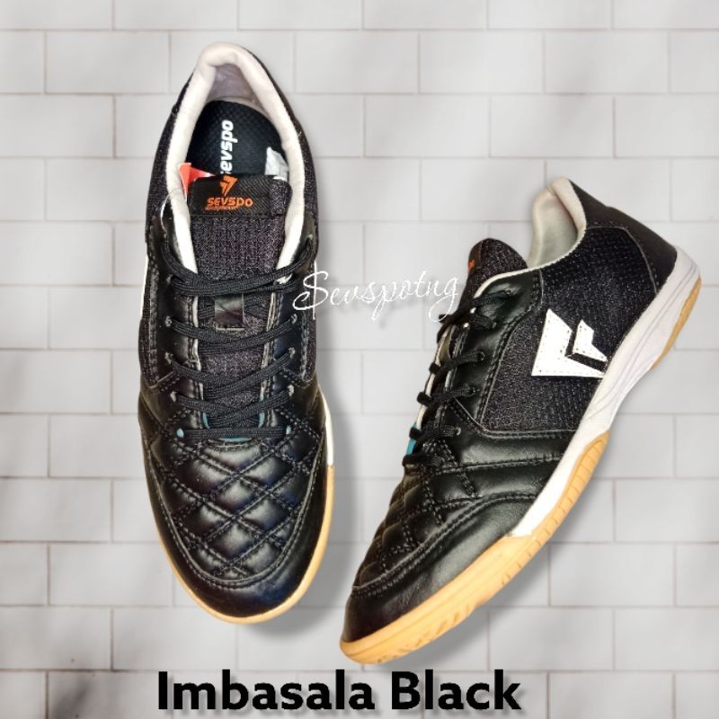 [MAD SPORT] Sevspo Sepatu Futsal Imbasala Black
