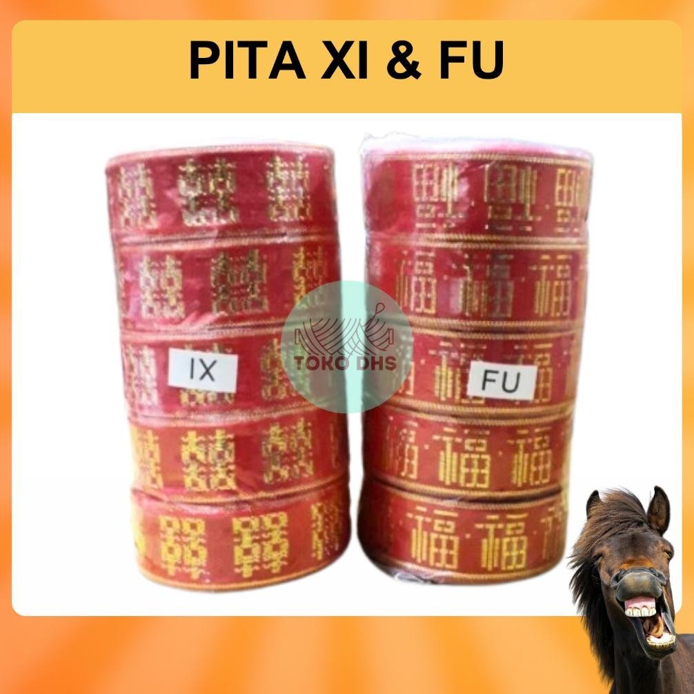 

TRY Pita Imlek Sincia FU Shuangxi XI Sangjit Pita Wedding 1 inch (2,5 cm) TERLARIS