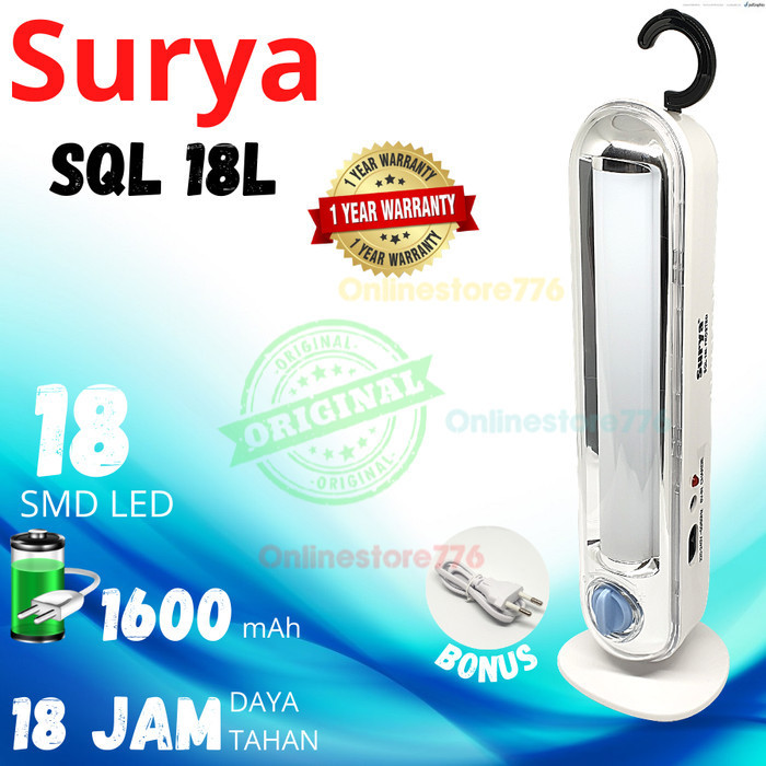 Lampu Surya SQL 18L Frosted Lampu Emergency Lampu Senter Darurat