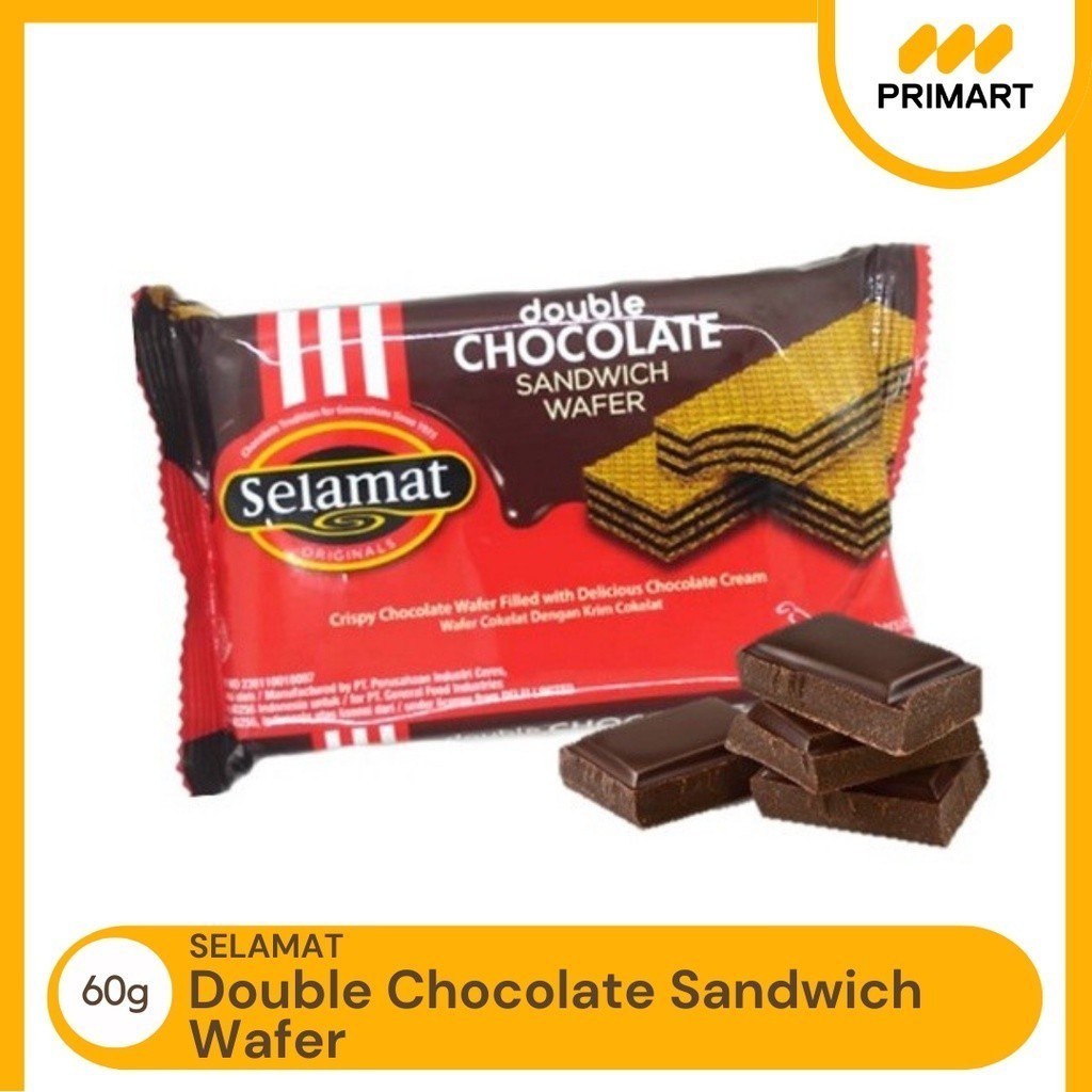 

Selamat Double Chocolate Wafer Cokelat 60g