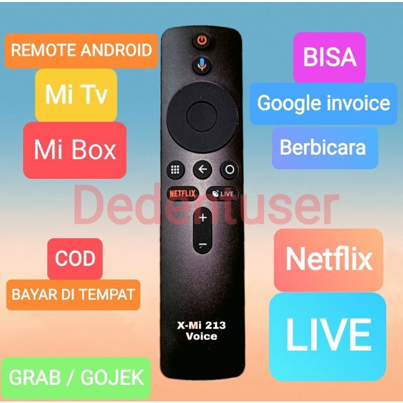 Remote Remot Tv Android Box S 4K Tv Command voice Assistant