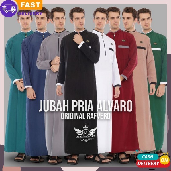 Jubah Pria Original Jubaj Lebaran Baju Muslim Laki2 Import Modern Juba Gamis Pria Pakaian Muslim Lak