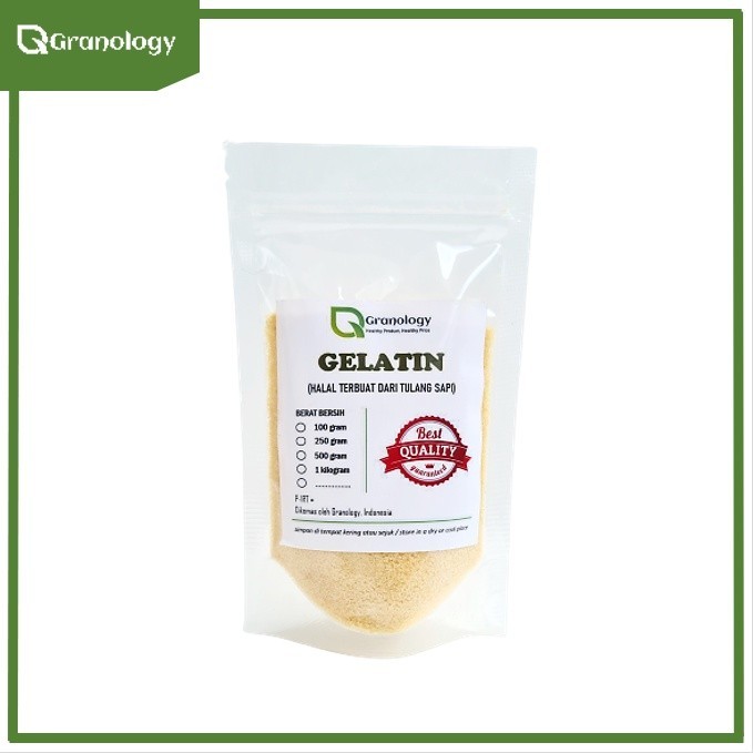 

Gelatin Bubuk Halal (100 Gram) By Granology