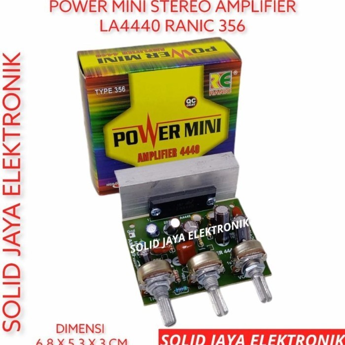Terbaru Kit Power Amplifier 12V La4440 La 4440 12 V Volt Dc Aki Mono Power Promo Terlaris
