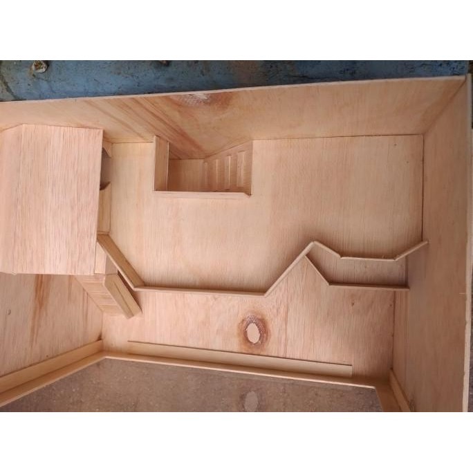 Kandang Hamster Akrilik Balkon Tingkat Dua H85M