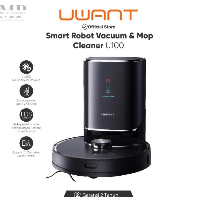 Uwant U100 Robot Vacuum Cleaner Mop Vacum  Penyedot Debu Robot Cerdas Joannaspick
