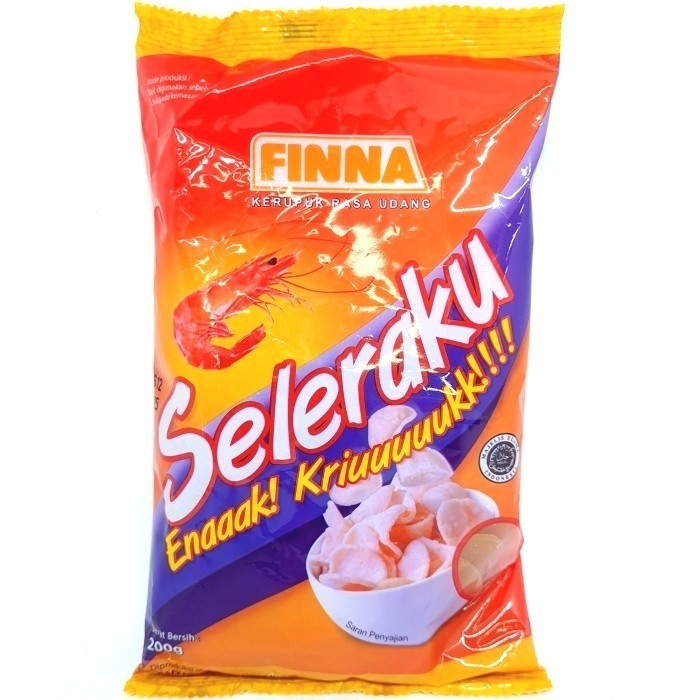 

^^^^^] FINNA KERUPUK UDANG SELERAKU 200gr KRUPUK MENTAH MERAH SELERA KU