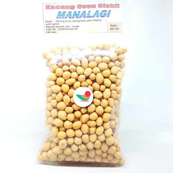 

_^_^_^] MANALAGI KACANG OVEN OISHII 280gr TELUR TANAH GORENG KRITING ENAK