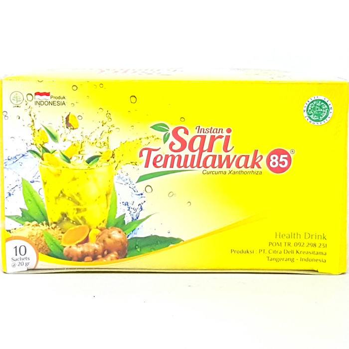 

*****] 85 SARI TEMULAWAK ISI 10 SACHET x 20gr BUBUK TEMU LAWAK INSTAN SASET