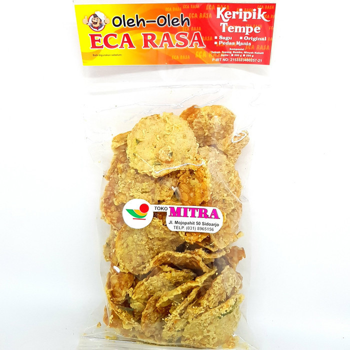 

}}}}}}] ECA RASA KERIPIK TEMPE PEDAS MANIS 250gr KRIPIK OLEH KHAS MALANG