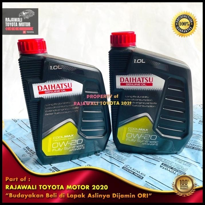 TERMURAH OLI MESIN 0W-20 DAIHATSU GENUINE OIL COOL MAX FULLY SYNTHETIC ORIGINAL 