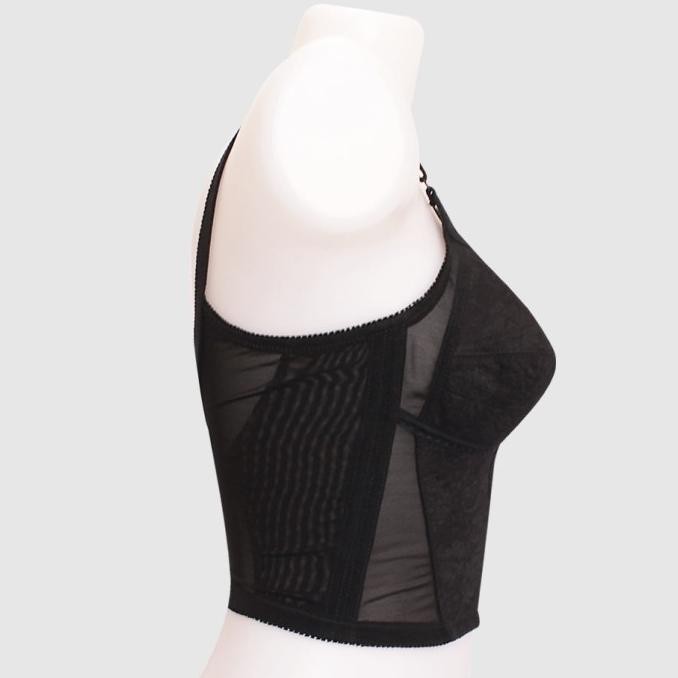 FIORI Long Bra VIO | Bra Tanpa Kawat | Bra Tanpa Busa | BH | Vio Black