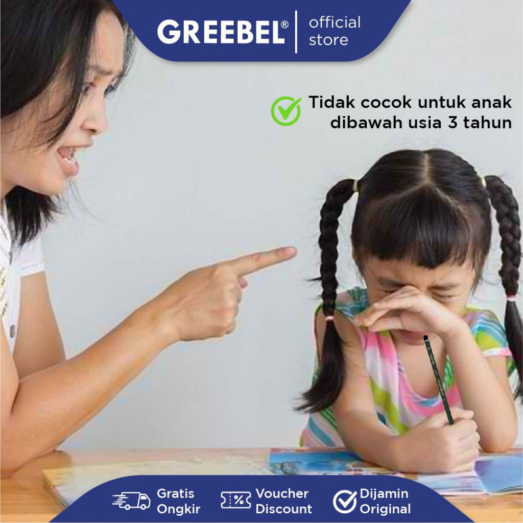 

Greebel Sil Cil Kayu/Grafit/Graphite 2B 7018 (12 Pcs) Tdk Utk Ujian Sekolah/Gambar