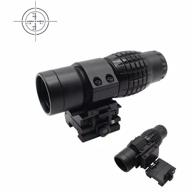 KODE 08 DUMMY SCOPE MAGNIFIER FLIP ZOOM 3X  WGG DCOBRA TOKOSAFFAA
