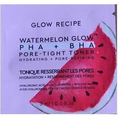 Glow Recipe Sample Watermelon Glow Toner Pineapple Serum Avocado Mask ___Malla