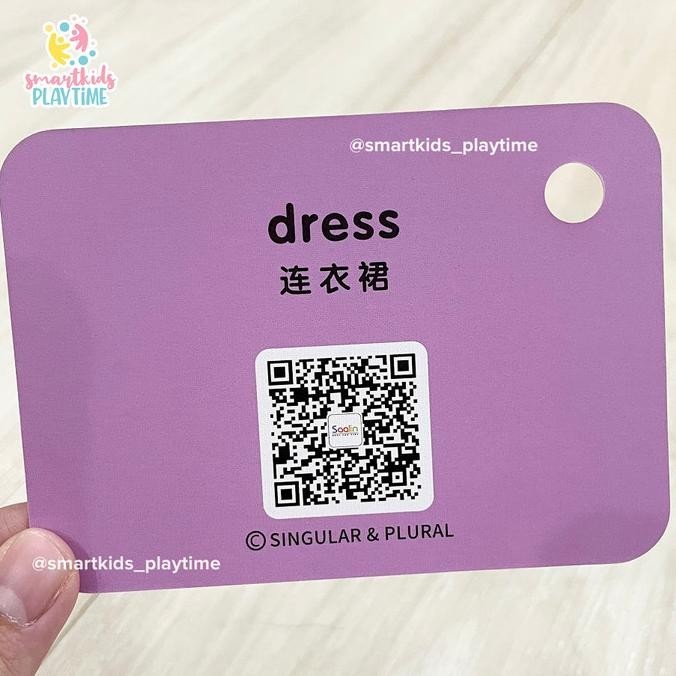 Saalin Singular and Plural My First Word Library Flash Cards peterstorez