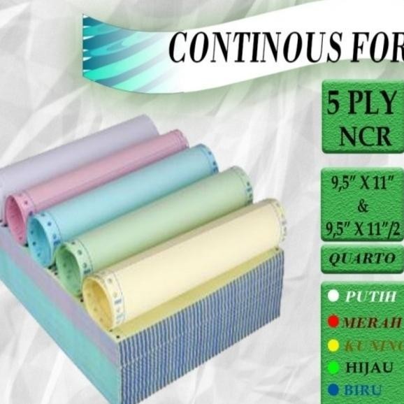 

continous form 9.5 x 11 5 ply full/ bagi 2