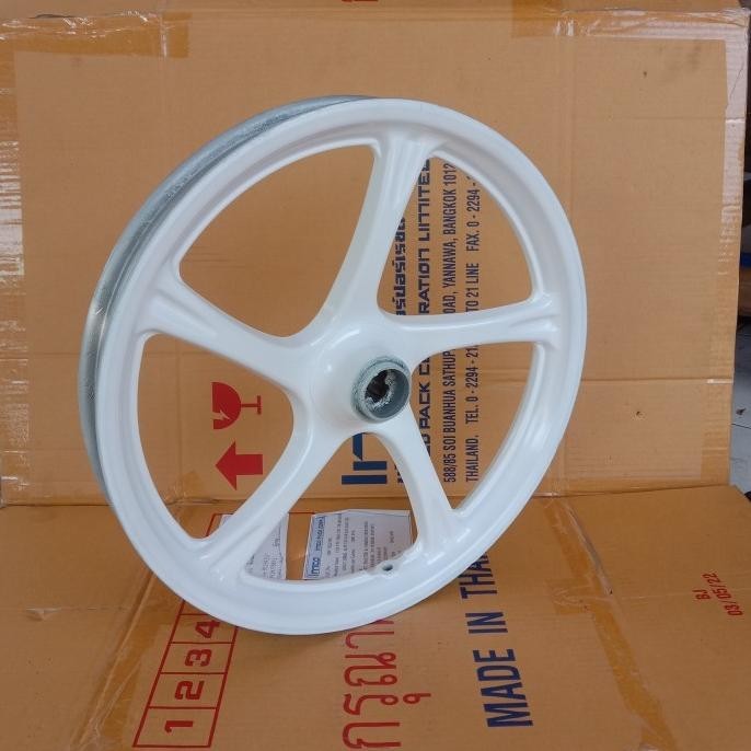 VELG PELK PELEK RACING DEPAN MOTOR YAMAHA MIO J / MIO M3 WARNA PUTIH