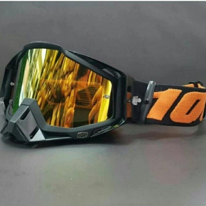 Kacamata Google Cross 100% Original / Kaca Mata Cross - Hitam Orange