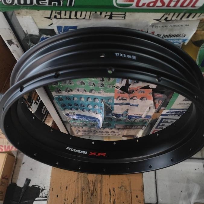 VELG ROSSI XR 300X17 BLACK ANO (HOLE 36) BISA BUAT BAN TUBELESS